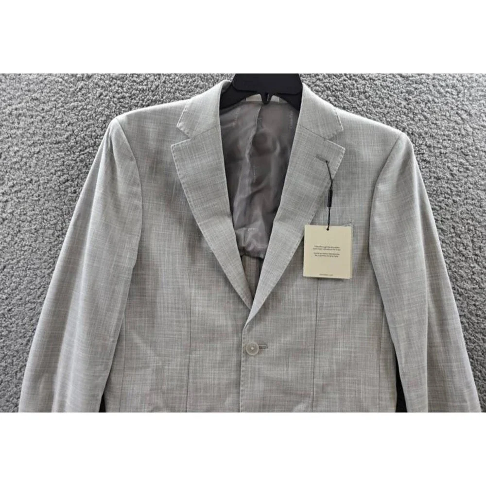 Calvin Klein Slim Fit Sport Coat Blazer Men's 38R Heather Grey Front Button